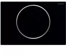 Geberit Sigma10 működtetőlap, öblítés-stop működtetésű, matt fekete easy-to-clean bevonattal, polírozott (GE-115.758.14.5)