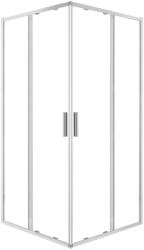 Kerra Solid SQ 90 króm szögletes zuhanykabin tálca nélkül (SOLID-SQ-90-SOLO) - leziter