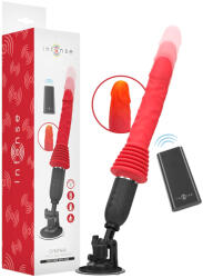 Intense Cynthia Intense - vibrator împingător cu ventuză (roșu) (8435565960025) Vibrator