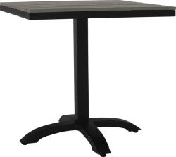 TEMPO KONDELA Kerti asztal, szürke/fém/artwood, NAKUL