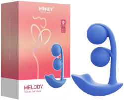 Honey Play Box Melody - okos, gyöngyös 2in1 vibrátor (kék) - vagyaim