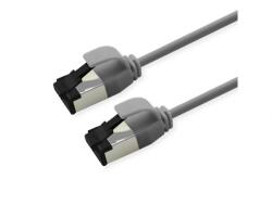 Roline Cablu de retea RJ45 Slim U/FTP Cat. 8.1 (Class I) LSOH 0.3m Gri, Roline 21.15. 3211 (21.15.3211-100)