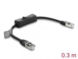 Delock Cablu de retea RJ45 Cat. 6 F/UTP 0.3m cu switch, Delock 81561 (81561)