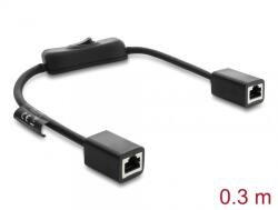 Delock Cablu de retea RJ45 Cat. 6 F/UTP M-M 0.3m cu switch, Delock 81565 (81565)