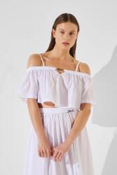 Karl Lagerfeld pamut top - fehér L - answear - 29 990 Ft