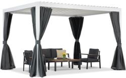 Garden Point Lagos Premium 3x4 Garden Point szabadon álló terasz pergola fehér és antracit színben (GAP1372)