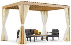 Garden Point Lagos Premium 3x4 Garden Point fából készült, szabadon álló terasz pergola - fehér (GAP1375)