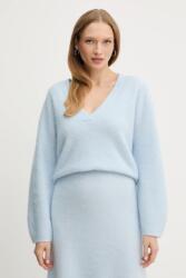 BOSS Orange pulóver gyapjúkeverékből - kék XS - answear - 55 990 Ft