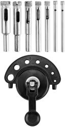 GRAPHITE Gyémántfúró készlet tapadókorongos fúróvezetővel 4-12mm, 8db (56T737) - szerszamparadicsom