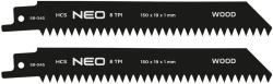 NEO TOOLS Orrfűrészlap, HCS, 150x19x1.25mm, 6TPI, 2db (58-045) - szerszamparadicsom