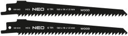 NEO TOOLS Orrfűrészlap, HCS, 150x19x1.25mm, 6TPI, 2db (58-042) - szerszamparadicsom