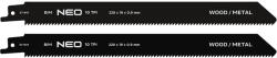NEO TOOLS Orrfűrészlap 250mm, fém, INOX, fa, réz, műanyag, alu, 2db (57-947) - szerszamparadicsom