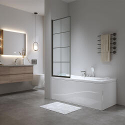 Welland Kádparaván 80 x 140 cm Welland Kyoto L5001 - fekete profil dekorbetéttel - miniwebshop