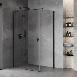 Welland Luxury-Line Enzo zuhanykabin - 80 x 100 cm - fekete profil - miniwebshop