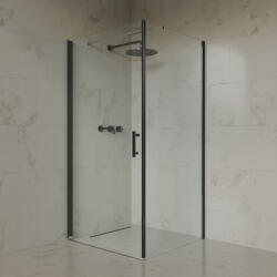 Welland Luxury-Line Enzo zuhanykabin - 90 x 90 cm - fekete profil - miniwebshop