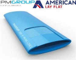  PVC flat tömlő 3 bar 105-ös kék 100m/tek 75 cm-enként beépített csatlakozóval PM - ár/m (TO-TF105I3I75PM)