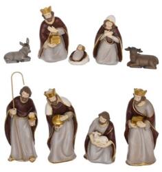  Betlehemi figurák poly 8, 5x5x21cm 9db/csomag színes (BV13210221R1)