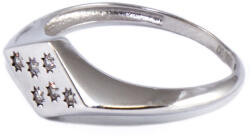 Ékszershop Köves fehérarany rombusz gyűrű (1332380)