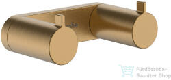Hansgrohe ADDSTORIS S dupla törölközőtartó, szálcsiszolt bronz 41785140 (41785140)