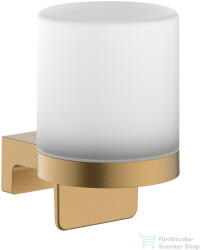 Hansgrohe ADDSTORIS fali szappanadagoló matt üveg tartállyal, szálcsiszolt bronz 41765140 (41765140)