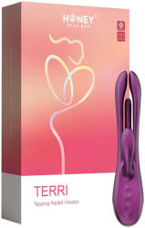 Honey Play Box Terri - okos nyelves, csiklókaros vibrátor (lila) - shop