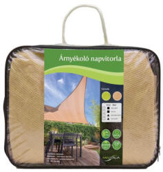  Napvitorla négyzet 3, 6x3, 6 homok Polyethylén 230g/m2