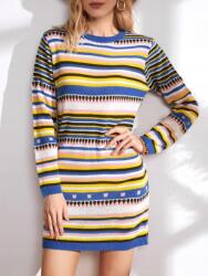 Shein Ruha kötött pulóver casual csíkos L 40