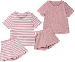 Tchibo - 2 rövidnadrágos gyerekpizsama - nő - méret 122/128 - fehér/mintás