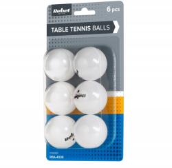 Rebel RBA-4006 asztalitenisz labda szett, Pp, 6 db, fehér (RBA-4006)