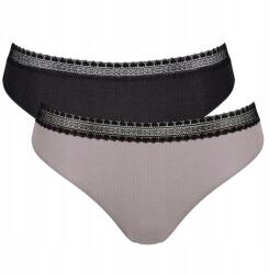 Sloggi Női alsónadrág sloggi Go Ribbed Brazil bugyi organikus pamut C2P M 2-csomag (10213152M014/KG)