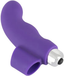 GoodLove SMILE Finger - vibrator tip deget pentru punctul G, silicon ondulat (mov) Vibrator