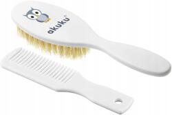 Akuku kefe természetes sörték fésű A0307 (A0307)