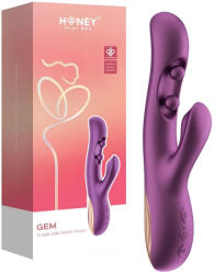  Honey Play Box Gem - okos gyöngyös G-pont és csiklóizgató vibrátor (lila) - erotikashow