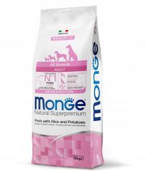 Monge Kutyaeledel Felnőtt Sertéshús rizzsel és burgonyával kutyáknak 12kg Monge márka