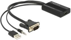 Delock Vga Usb-a 2.0 Jack 3, 5mm -> Hdmi M/f adapter 0.25m (Z19469)