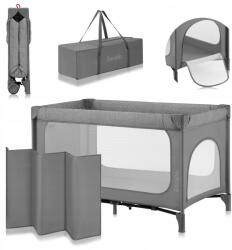 Lionelo Jasmin Könnyen Összecsukható Szürke Kő (montaż bez narzędzi, materac, 0-36 miesięcy)