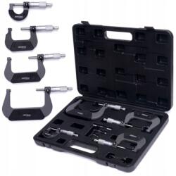 Kraft&Dele Mikrométer Készlet Külső Mikrométer Noniuszos 4DB 0-100mm KD10443 (KD10443)