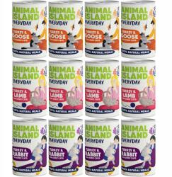 LubieZwierzaki Animal Island ízkeverék12x400g Nedves macskaeledel