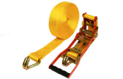 Ergo Rakományrögzítő racsnis csúcsos horoggal 10m 50mm 5000kg-ig citromsárga/narancssárga Ergo Wtools (1422510E)