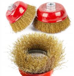  Drótkefe Sárgaréz Front M14 75 mm (M14-75MM-B)