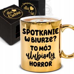 Funandstyle Arany Bögre Vicces Ajándék Korpo Irodai Munka Ajándék Kedvenc Horror