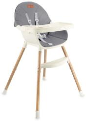 MoMi REKI 2 az 1-ben etetőszék, szürke - bebego