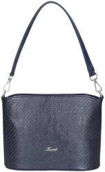 Karen S 087 kék virág rostbőr táska