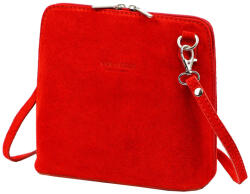 Barberinis 1703 piros női velúr bőr bőr kézitáska 17 x 17 x 9 cm (60452)