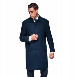 Ombre Klasszikus férfi egysoros kabát divatos sötétkék V3 OM-COWC-0135 méret M (182390)