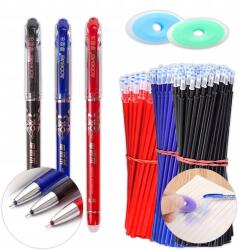  Radírral Letörölhető Csiszoló Toll Mágikus Eltűnő Csiszoló Készlet 85DB-OS (DŁUGOPIS ZMYWALNY ZMAZYWALNY WKŁADY GUMKA x85)