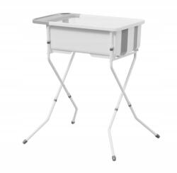  Összecsukható babakád állvánnyal, hőmérővel, fehér báli váz (BH-321W)