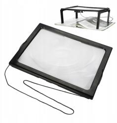  Lupa Do Czytania Ręczna Duża Składana 3X Lupa Z 4 Światłom Led (08063)