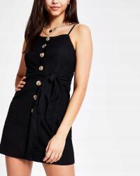 River Island Ruha viszkóz csíkkal lenvászon fekete S 36