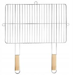 Mirpol Szögletes grillrács fa fogantyúval 57x51 cm (5905610256289) - allegro